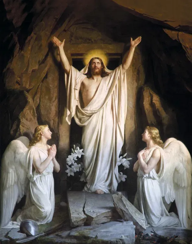 Carl Heinrich Bloch painted The Resurrection in 1881.