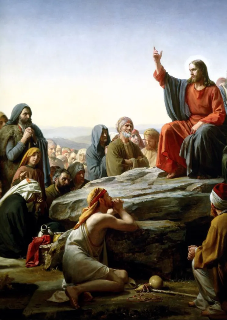 Sermon on the Mount, by Carl Heinrich Bloch, was painted in 1877.